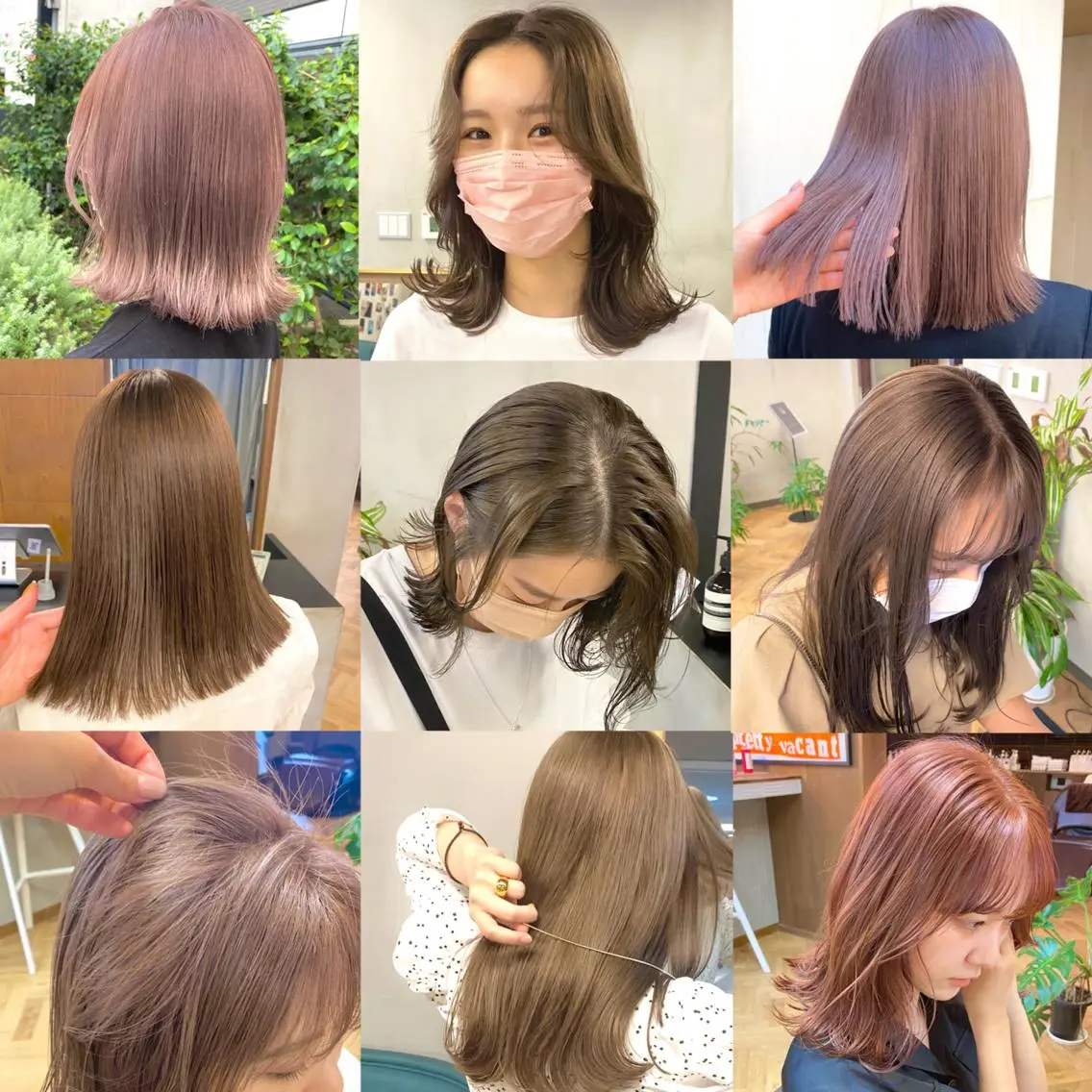 セミロング カラー パーマ ヘアアレンジ メンズ キッズ ネイル マツエク・マツパ 透明感カラー 前川 朋香のヘアスタイル