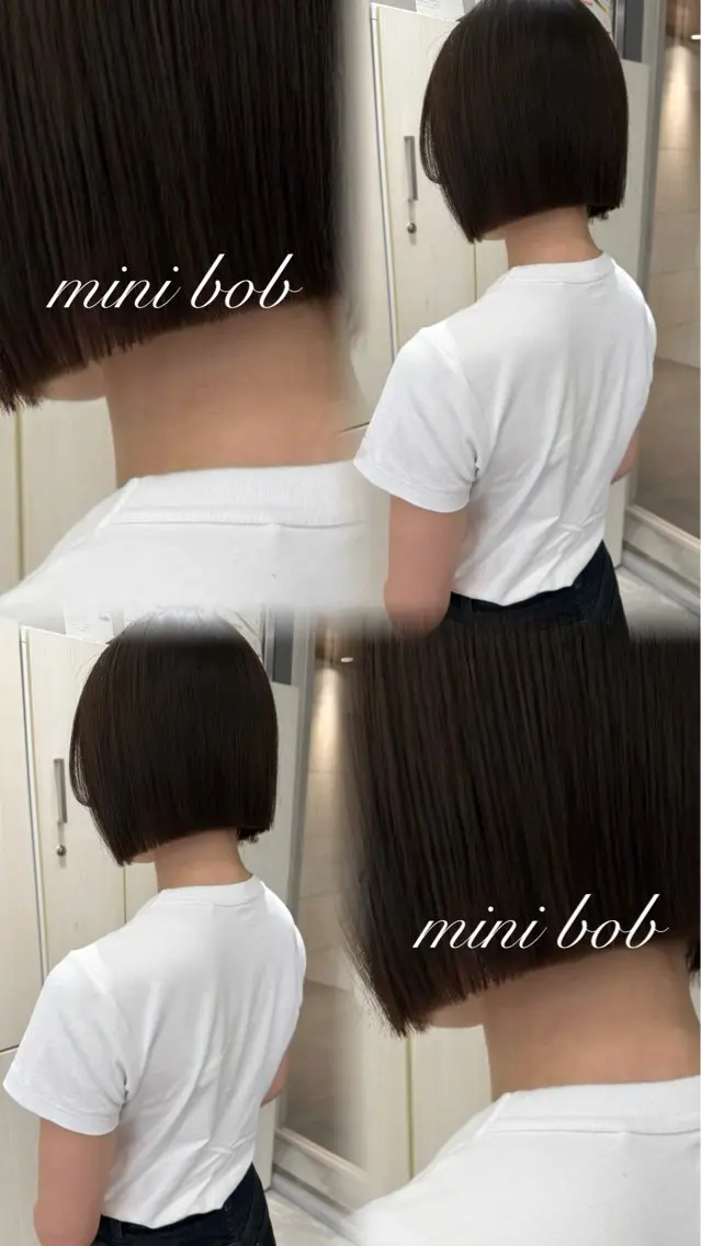 ショート トリートメント カット トリートメント ヘッドスパ むく。/顔周りカット /髪質改善ストレートのヘアスタイル