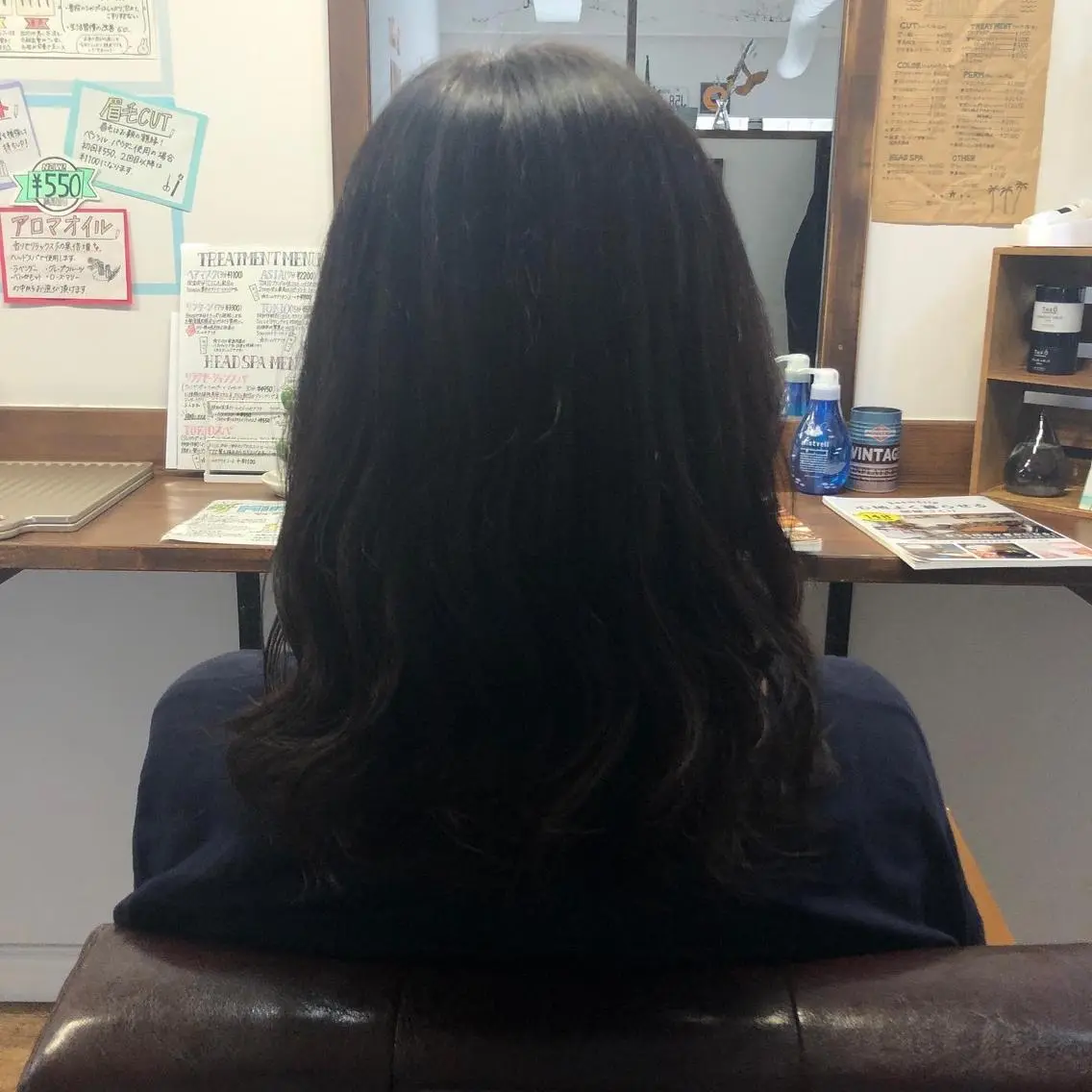 セミロング つばた みゆ🦋のヘアスタイル