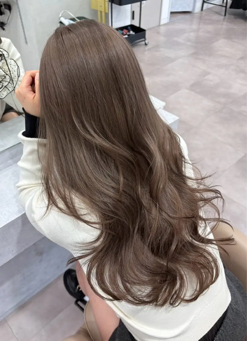 ロング カラー 🤎ᩚ暖色ブラウン りょうか🧸横浜のヘアスタイル