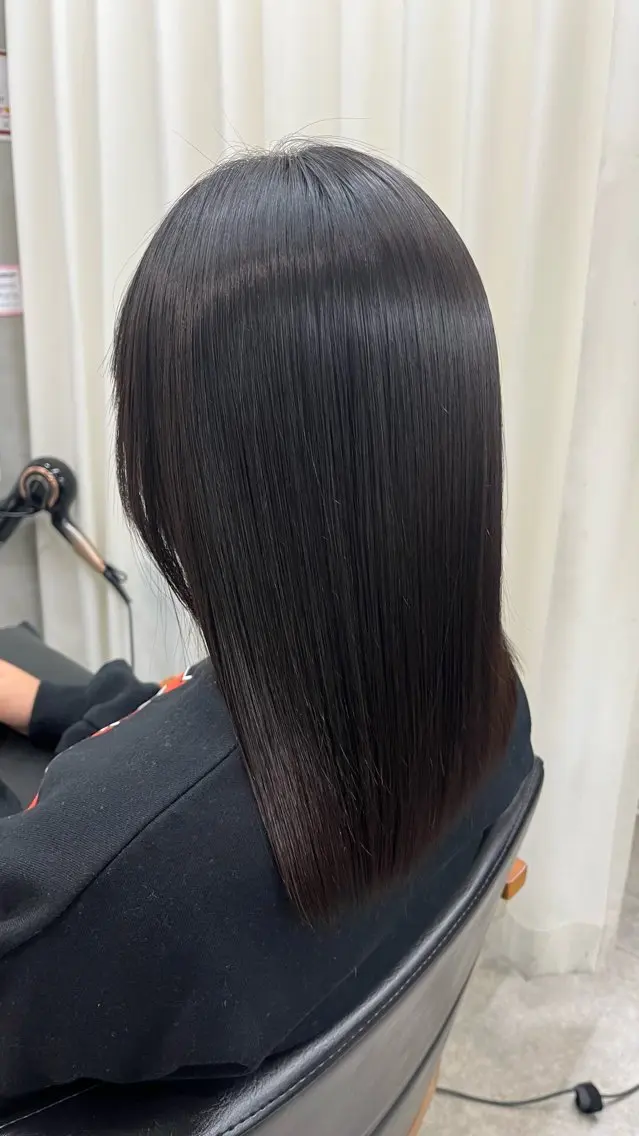 ミディアム パーマ 猪口 純のヘアスタイル