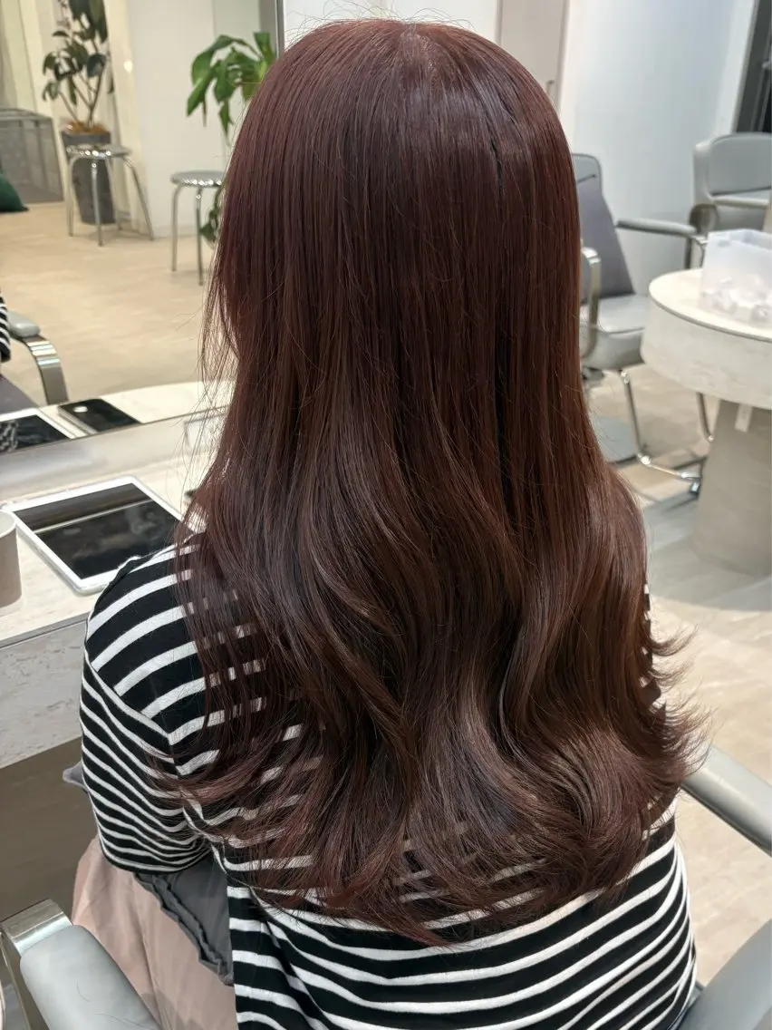 セミロング ヘアカラー 桐生 モデル様募集中のヘアスタイル