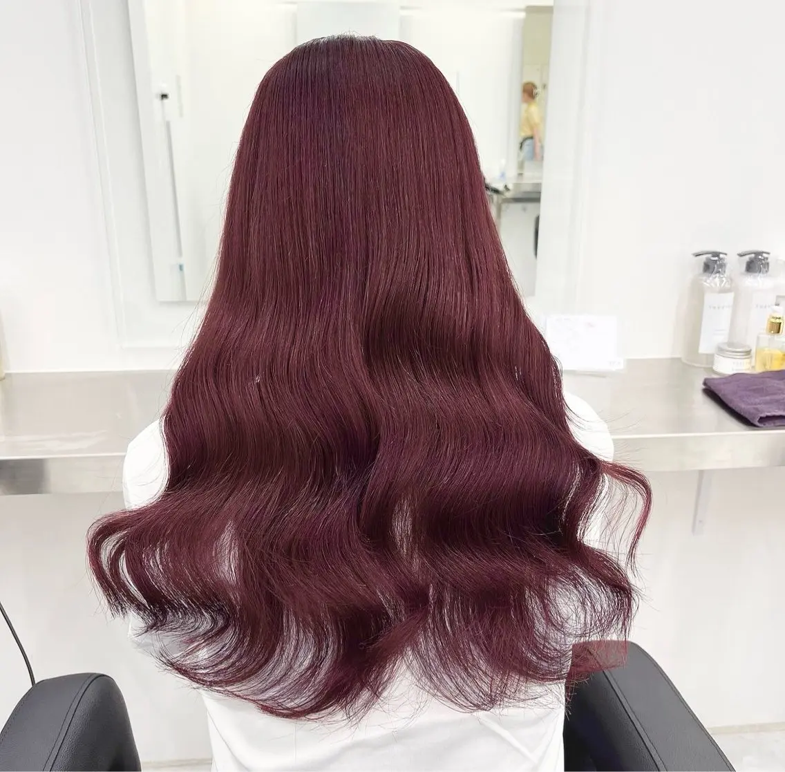カラー 🍒ブリーチなし🍒 暖色🍒YUUNAのヘアスタイル