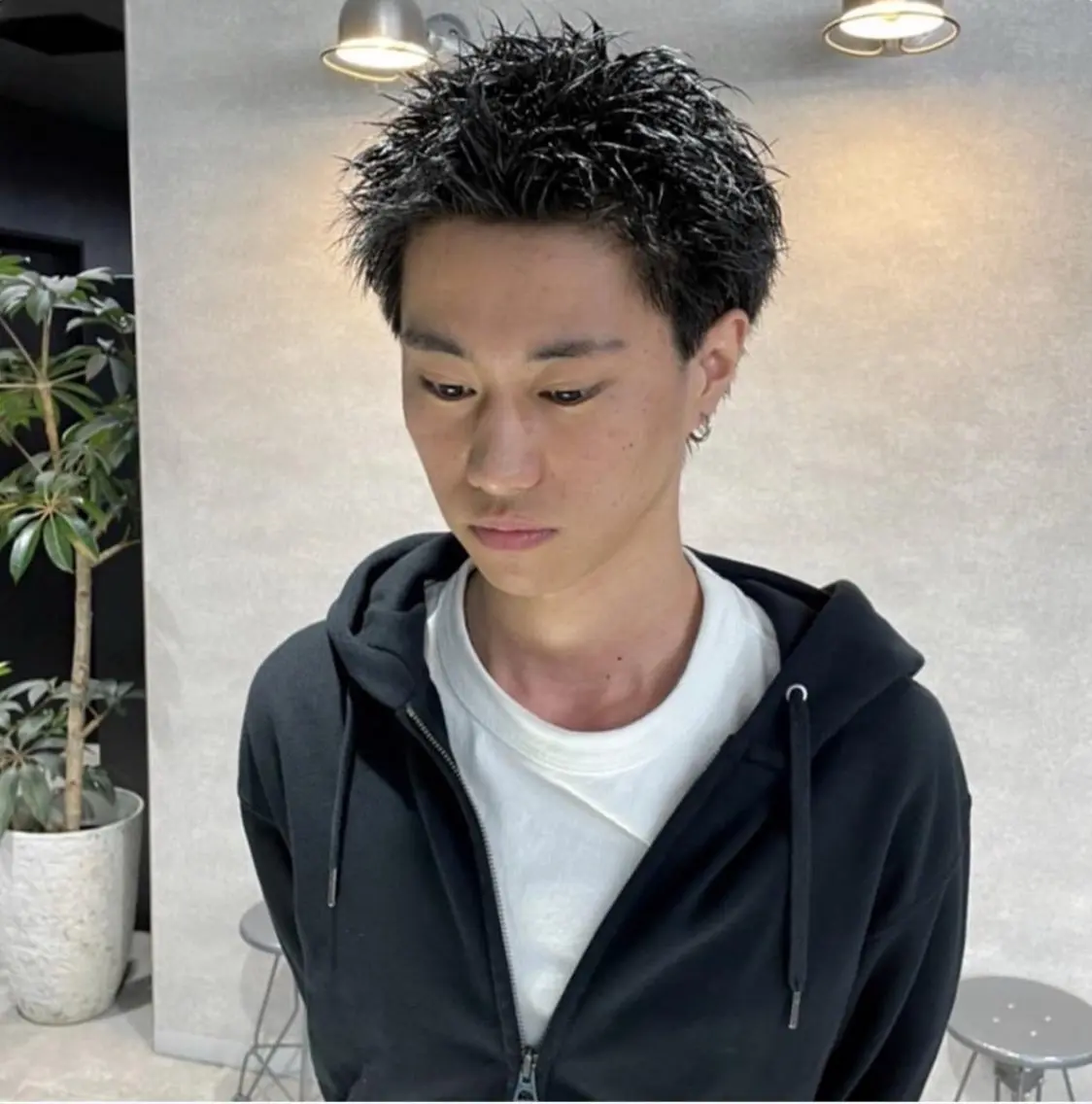 ショート カラー パーマ メンズ メンズパーマ スパイキーショート ショートヘア カット パーマ 🔥メンズ 特化🔥菊水皐暉🔥のヘアスタイル