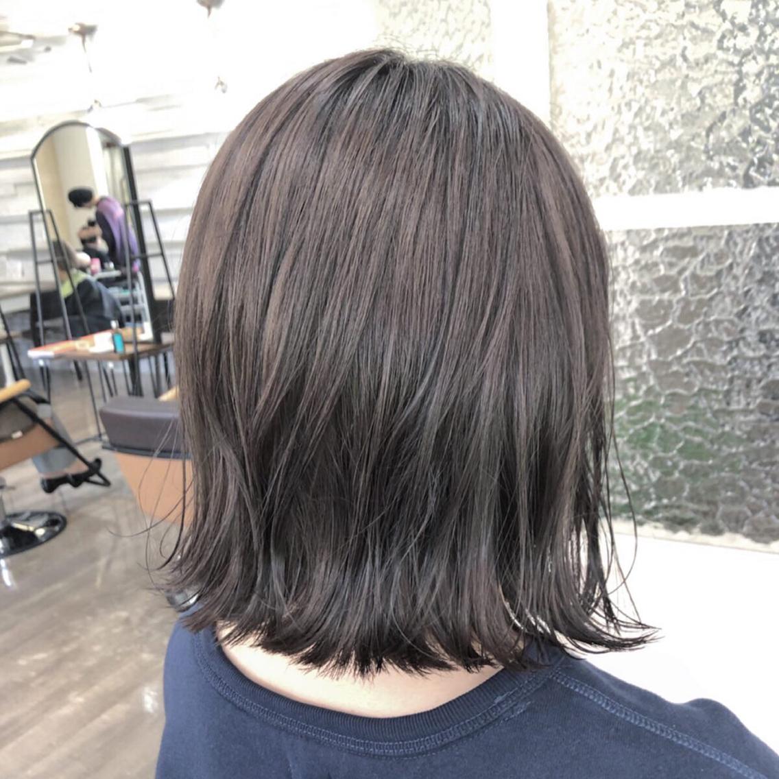 ショート 切りっぱなしボブ ボブ 植田 敬太のヘアスタイル