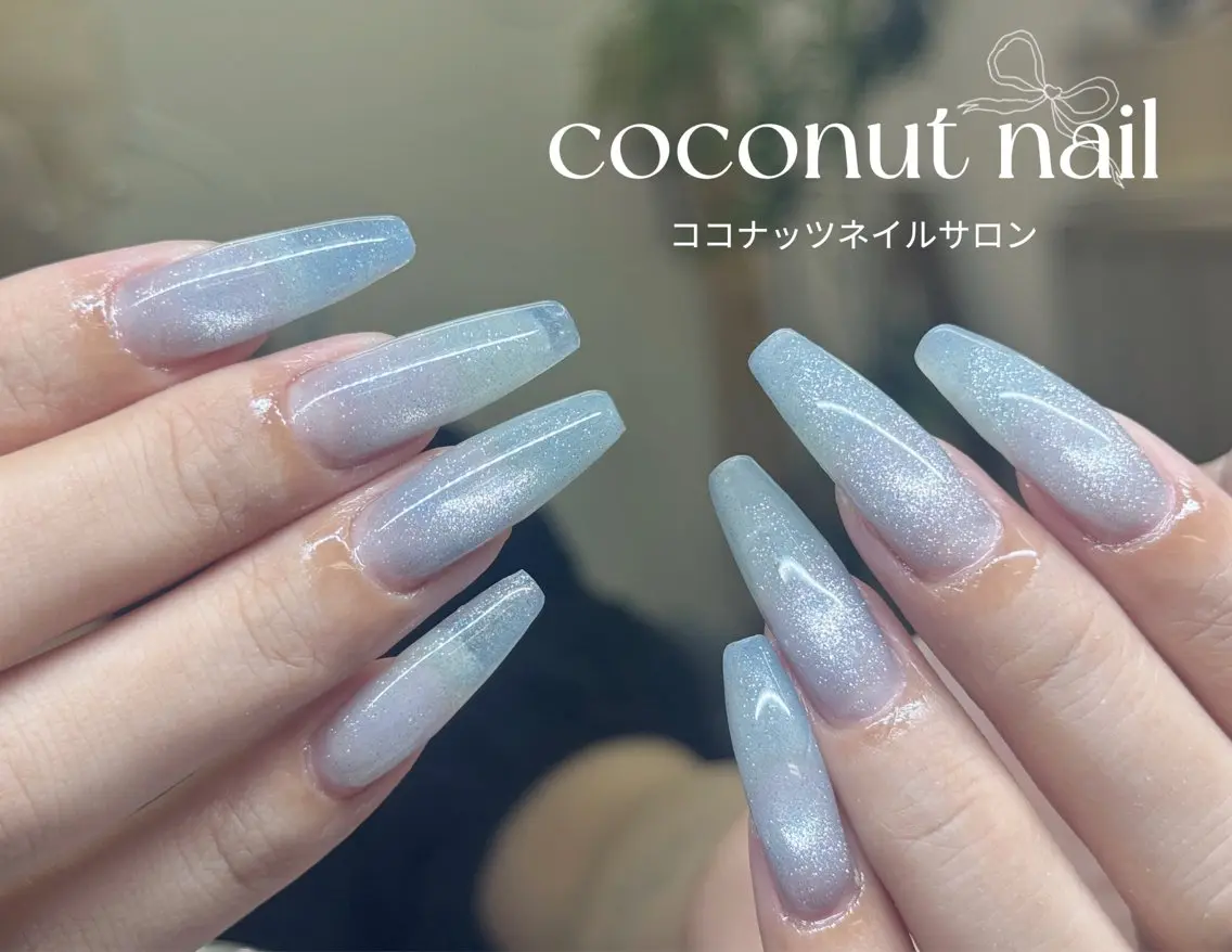 ネイル フットネイル フレンチネイル ジェルネイル マグネットネイル ミラーネイル ハンドネイル 神田 ココナッツのネイルデザイン