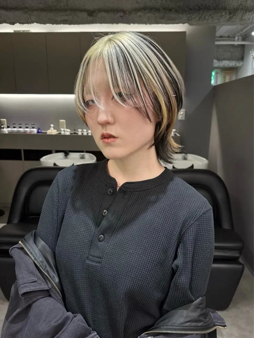 ショート カラー ヘアカラー トリートメント ハイトーン/名古屋 Hinakiのヘアスタイル