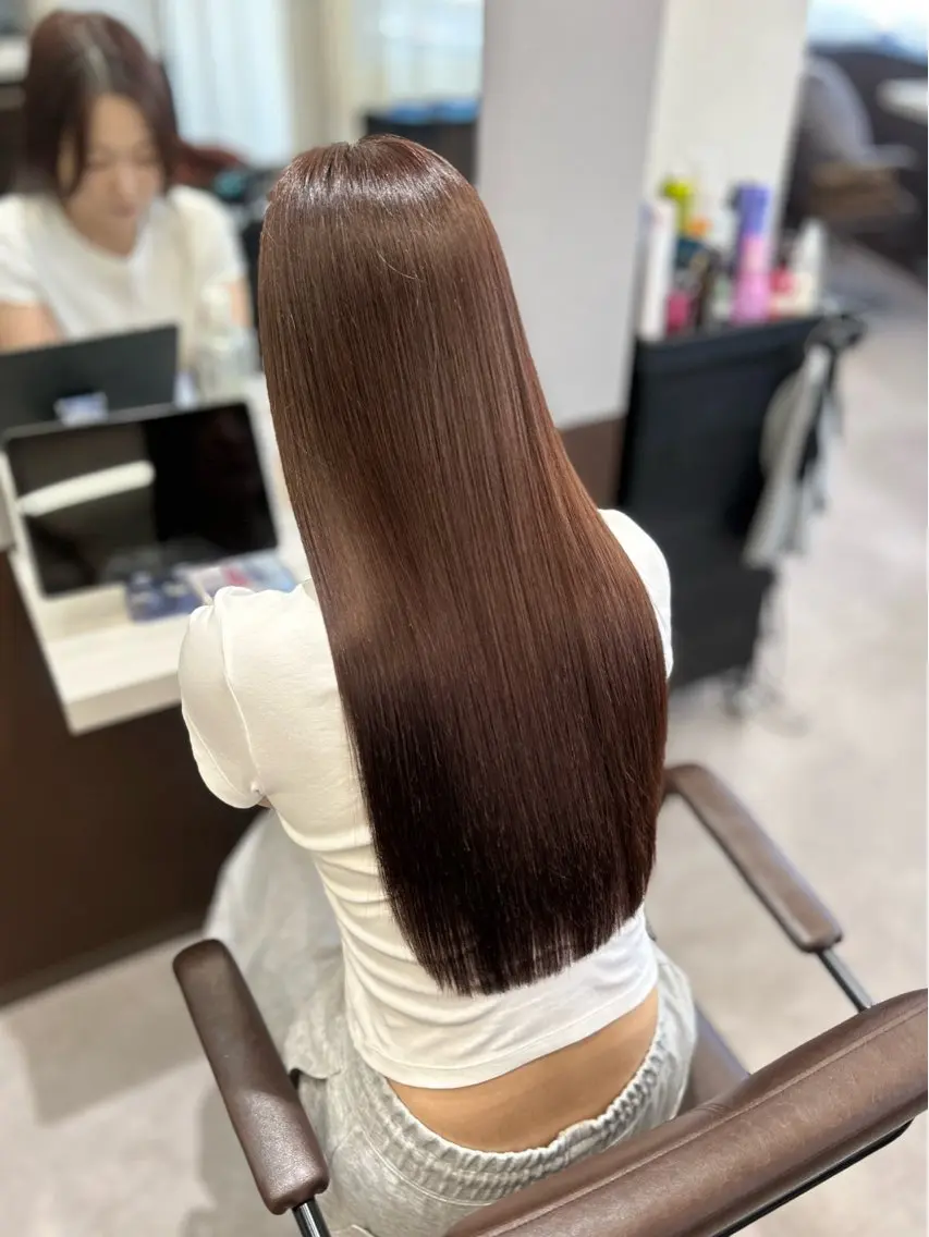 ロング カラー 韓国×髪質改善カラー 💎hinaのヘアスタイル