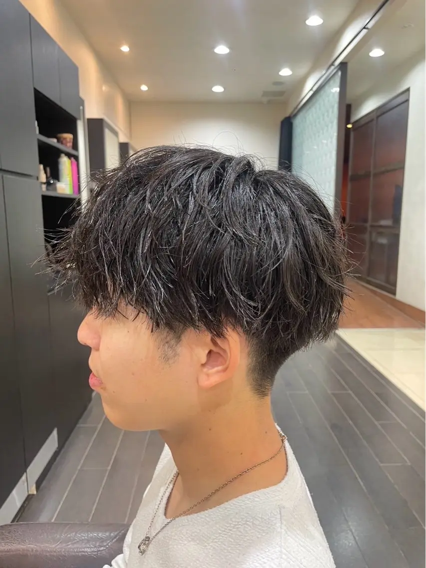 メンズ ナチュラルヘア 神田一瑳のヘアスタイル