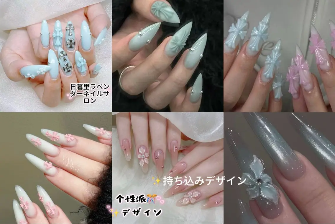 ネイル 持ち込み ラベンダー💖日暮里 ルル💖ネイルのネイルデザイン