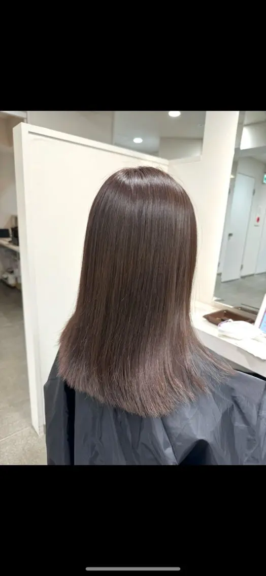ロング カラー 髪の年齢悩み解消/ 白髪と癖毛 松本雄光のヘアスタイル