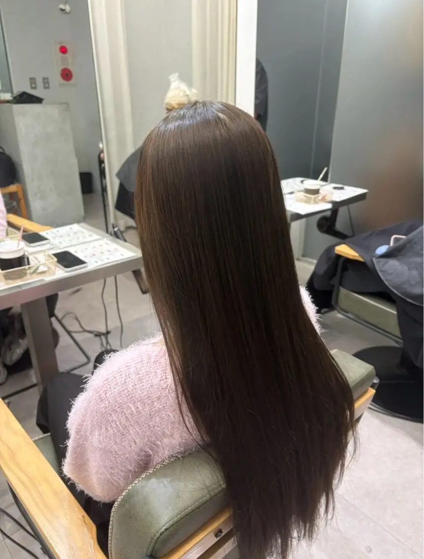 ロング カラー ベージュカラー ブリーチ ブリーチなしカラー 学生 ヘアカラー 仙台/ベージュ／ 艶カラー／三宅空翔のヘアスタイル