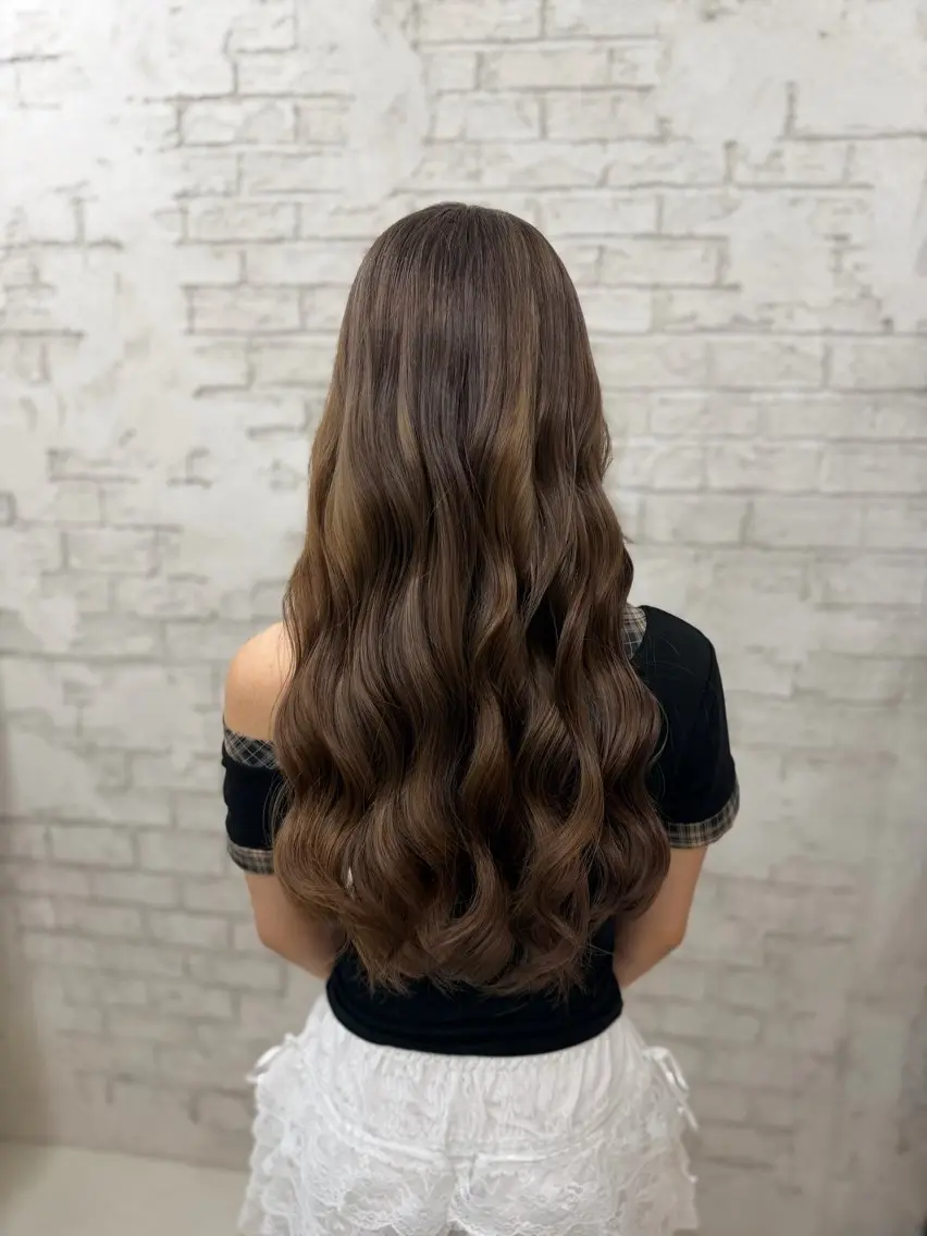 ロング カラー ヘアカラー 🤍カラーモデル /RURI🩶のヘアスタイル