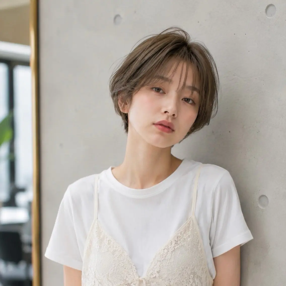ショート カラー 艶カラー/髪質改善 白髪ボカシ近藤大二郎のヘアスタイル