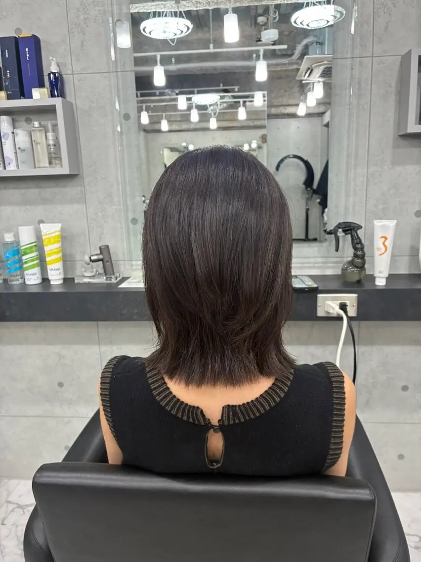ミディアム カラー カット ヘアカラー トリートメント Endearing 🌟銀座のヘアスタイル