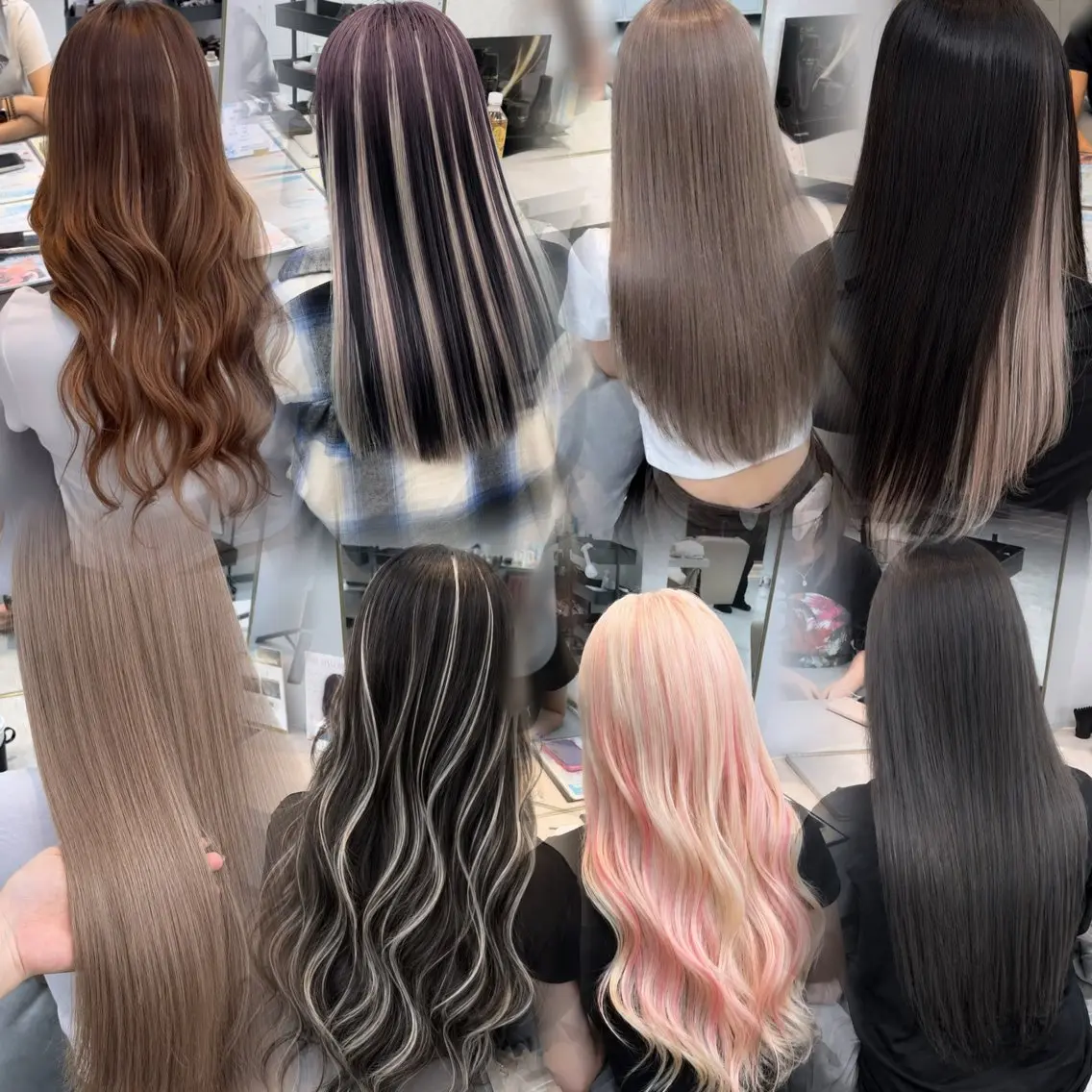 ロング ヘアカラー エクステ 薄井舞｜ハイトーン× エクステの神様のヘアスタイル