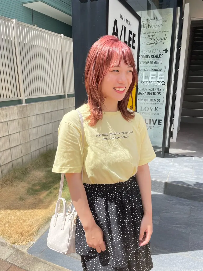 ミディアム 久保田 千尋のヘアスタイル