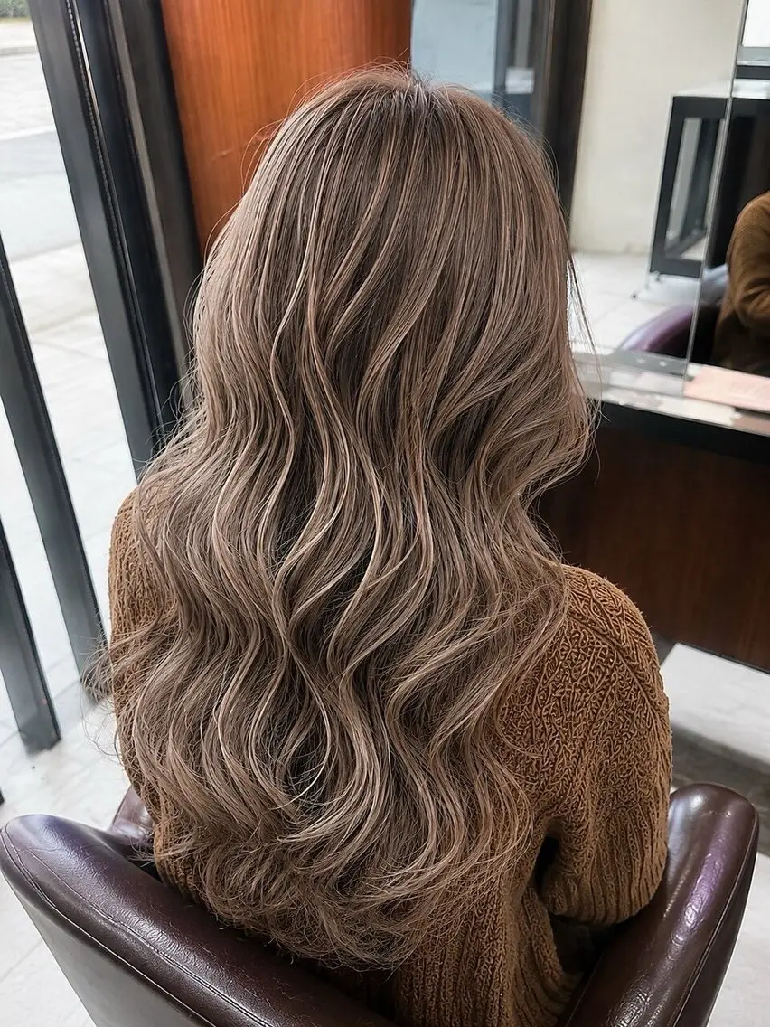 ロング カラー 菅野谷 琉那のヘアスタイル