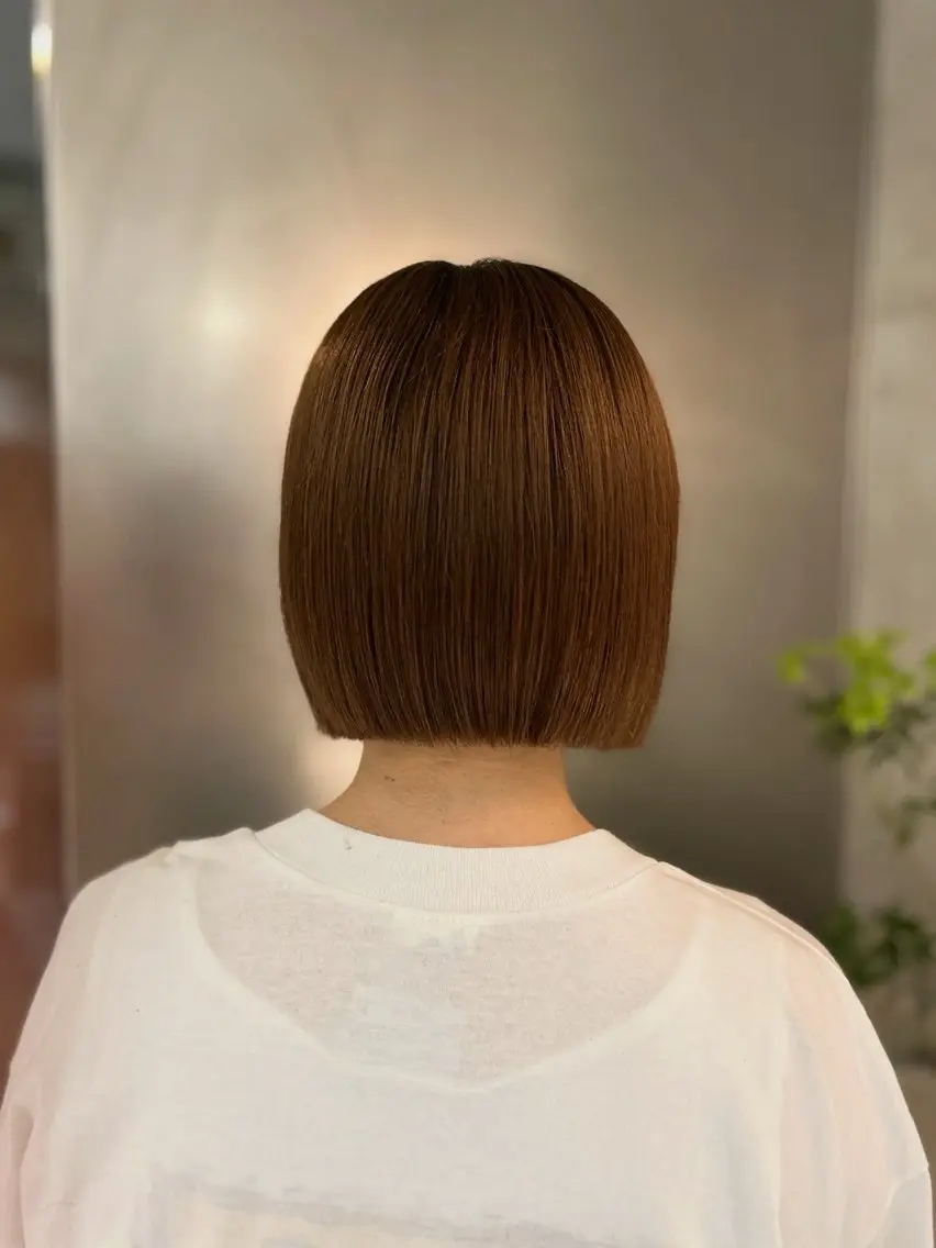 ミディアム ボブ 韓国風ヘア ・ nanokaのヘアスタイル