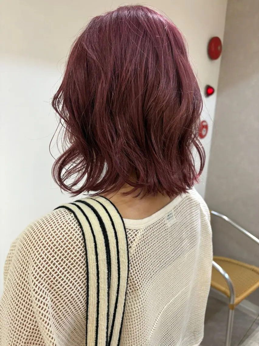 ミディアム 大山 茶子のヘアスタイル