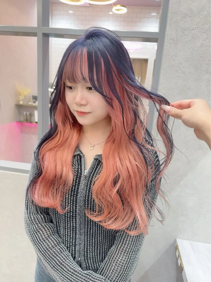 ロング カラー ヘアカラー 🎀リオ🎀/ 推しカラーのヘアスタイル