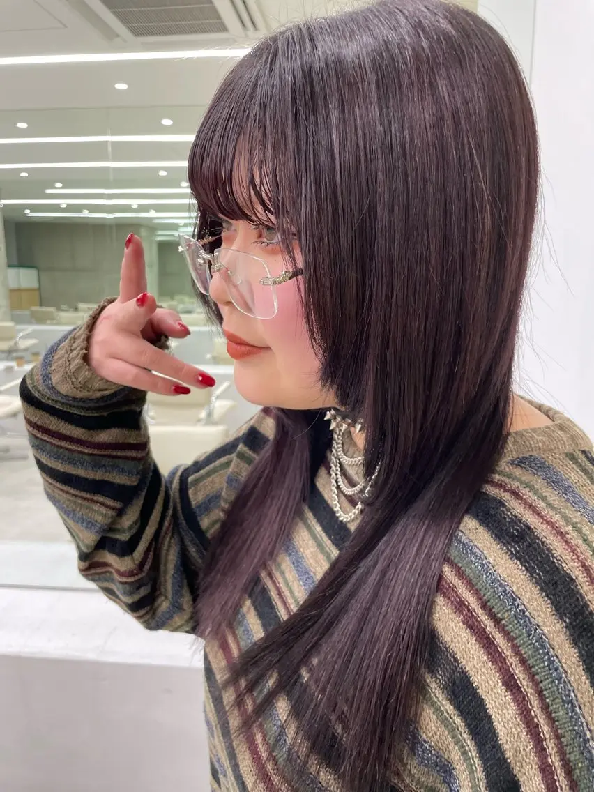 ロング カラー 堀 愛希子のヘアスタイル