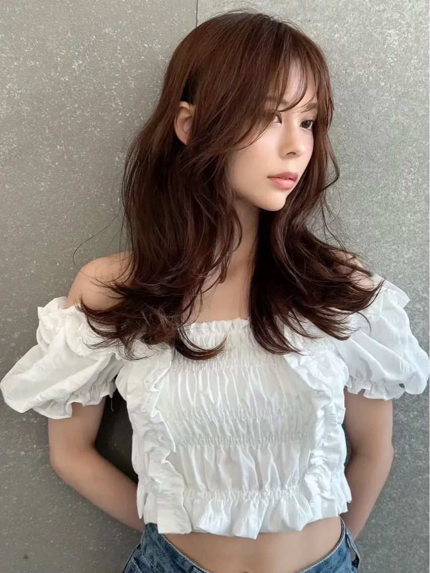 ロング Ruri縮毛矯正 酸性ストレートのヘアスタイル