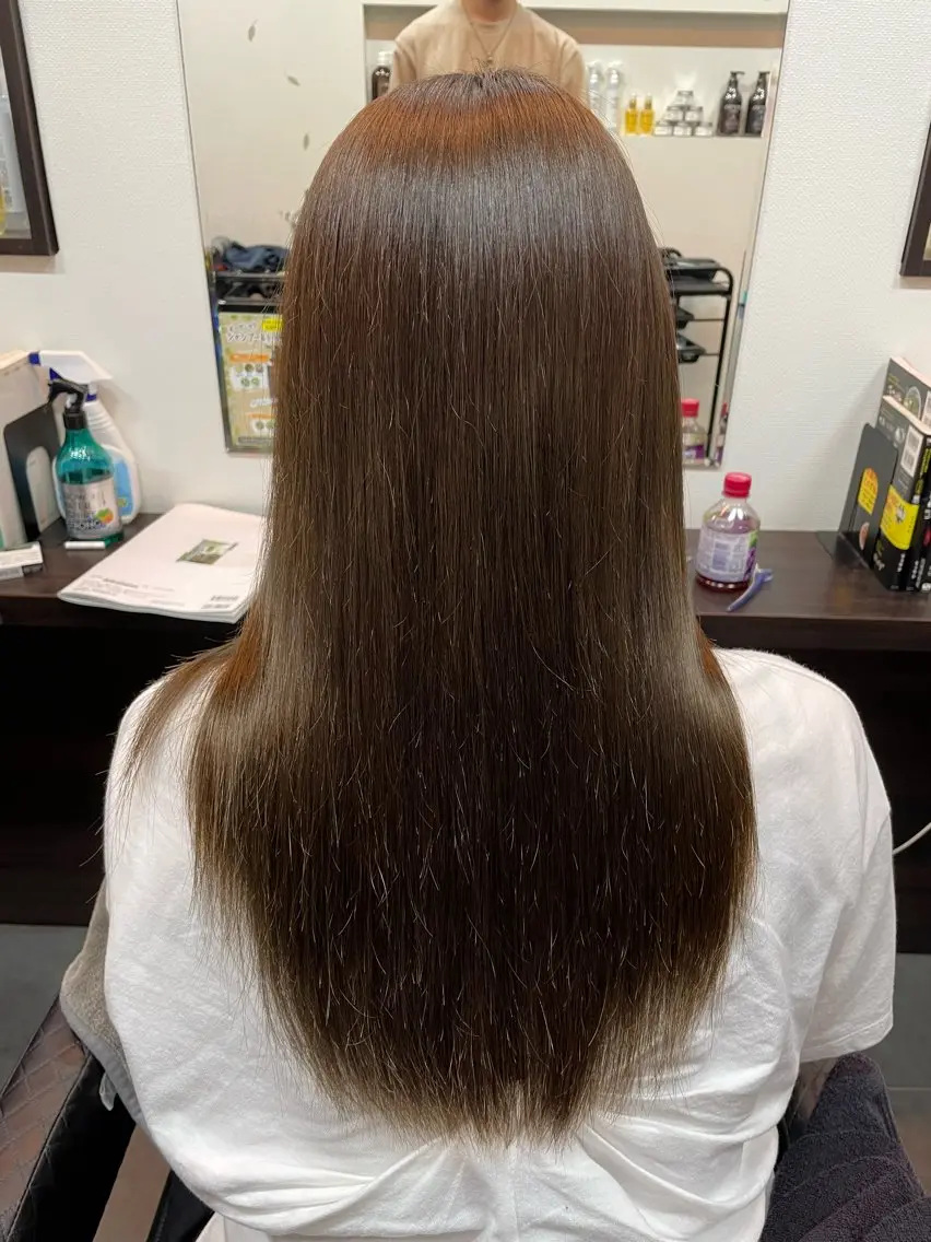 ロング カラー カット トリートメント 溝口 右京のヘアスタイル