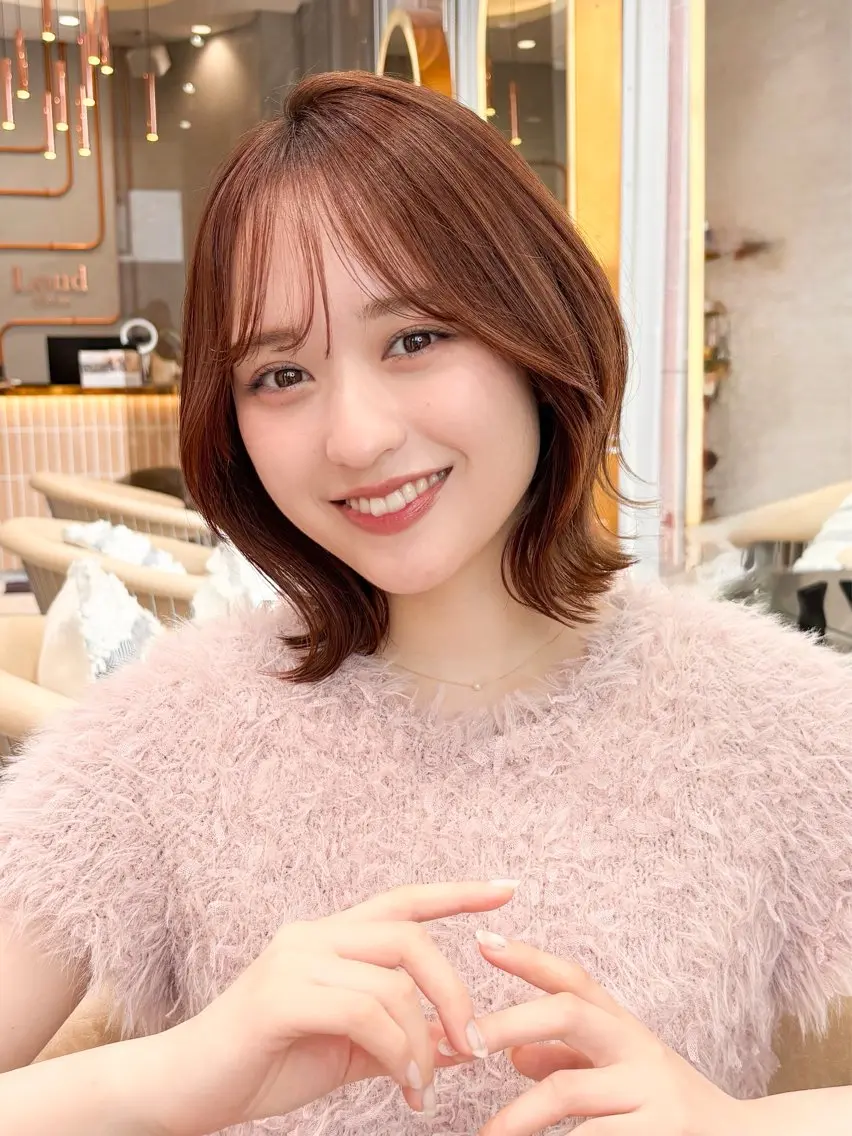 ミディアム 🩵韓国レイヤー│ ハッシュ│愛華🪽‪のヘアスタイル