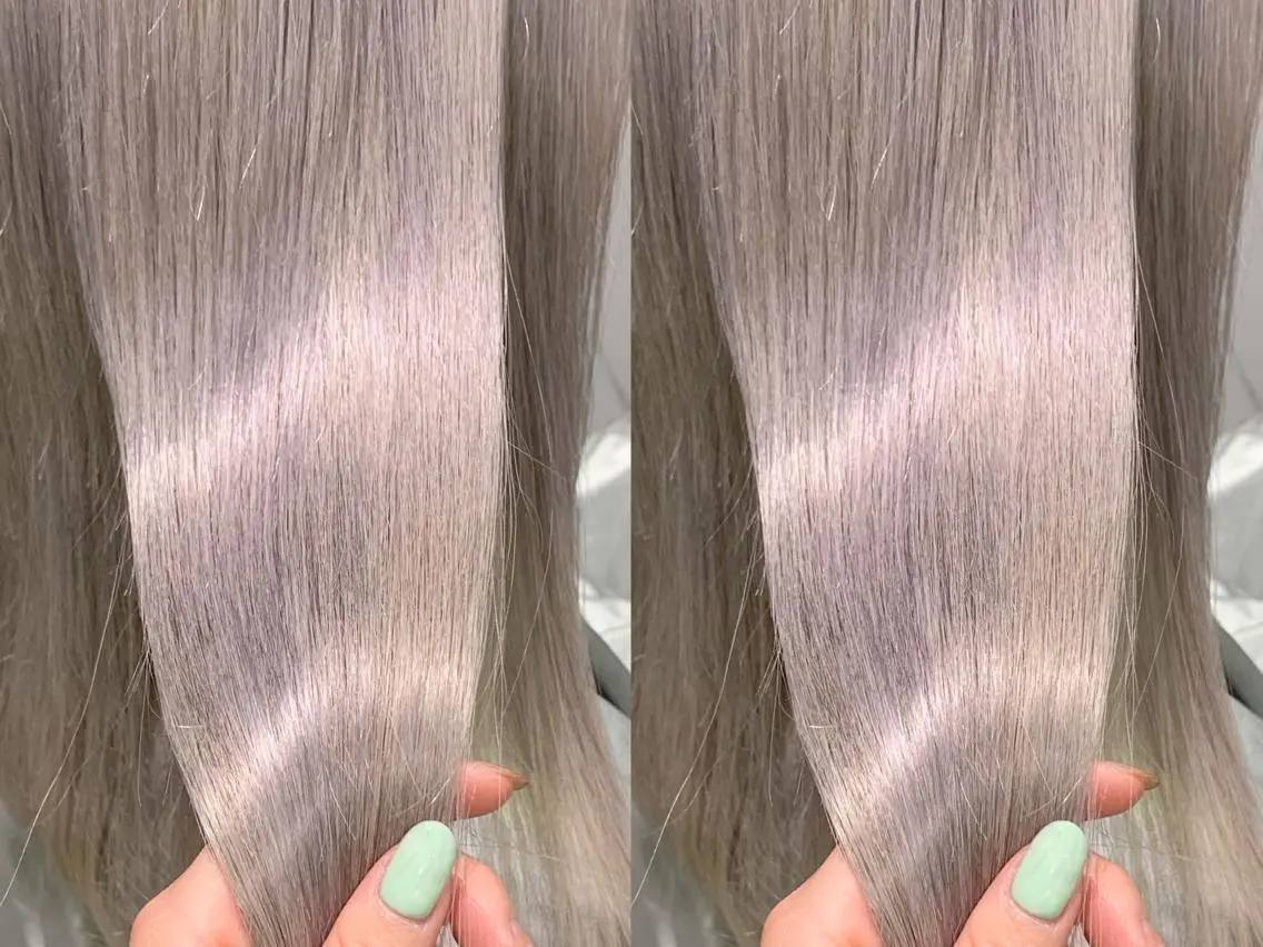 セミロング カラー ヘアアレンジ ハイトーンカラー カット ヘアカラー mayu .のヘアスタイル