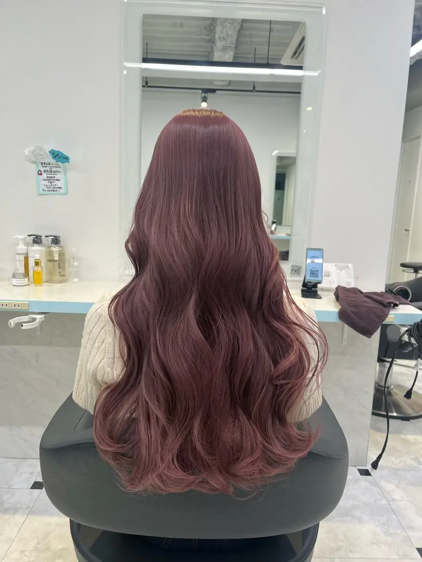 ロング カラー ヘアカラー トリートメント ブリーチカラー 🩵MIZUKIのヘアスタイル