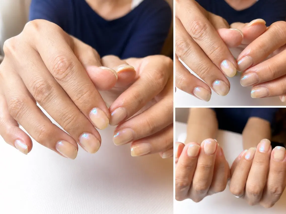 ネイル オーロラネイル ハンドネイル 〜Pearl me〜 Michiのネイルデザイン