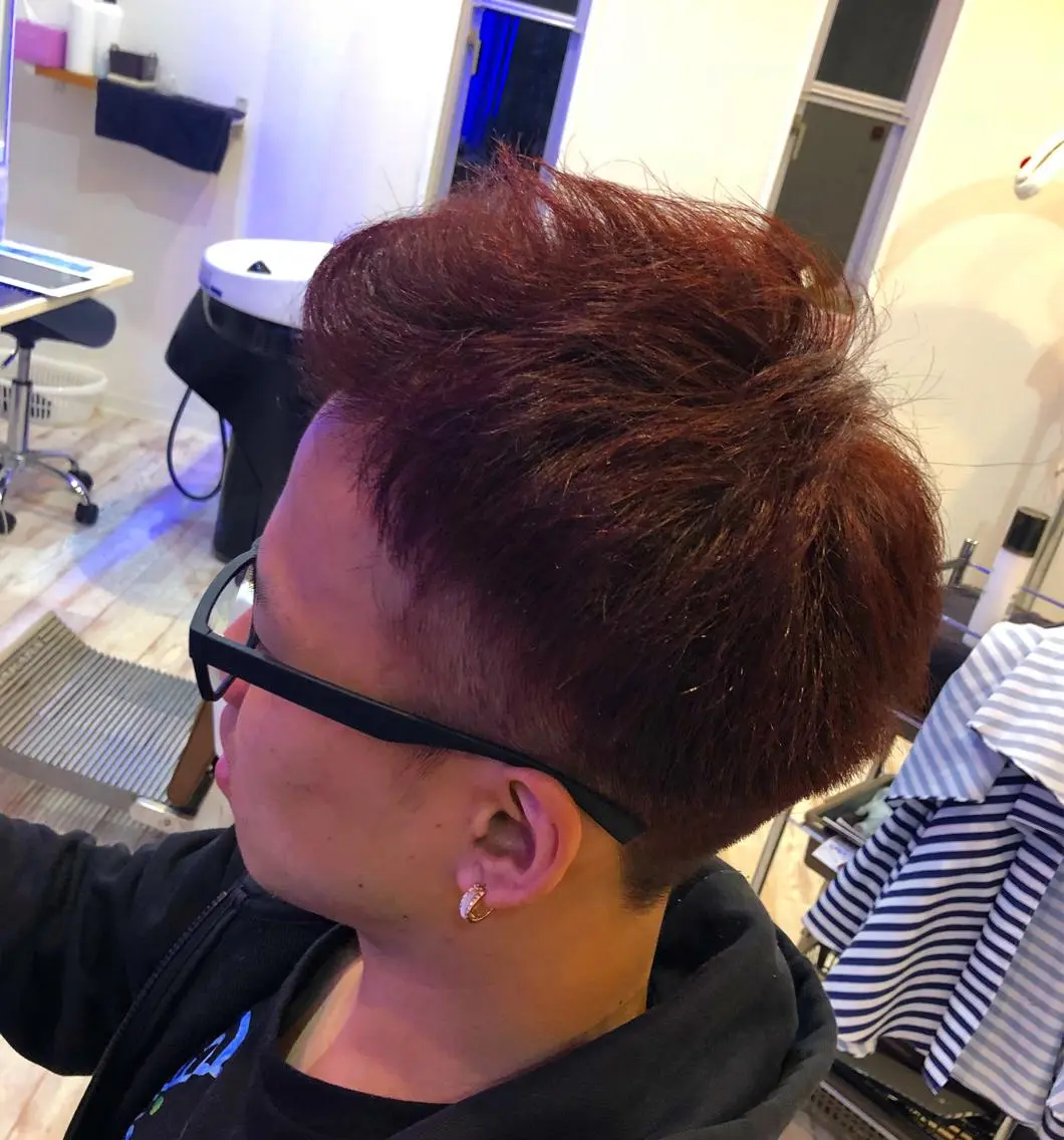 カラー メンズ 白井 つづりのヘアスタイル