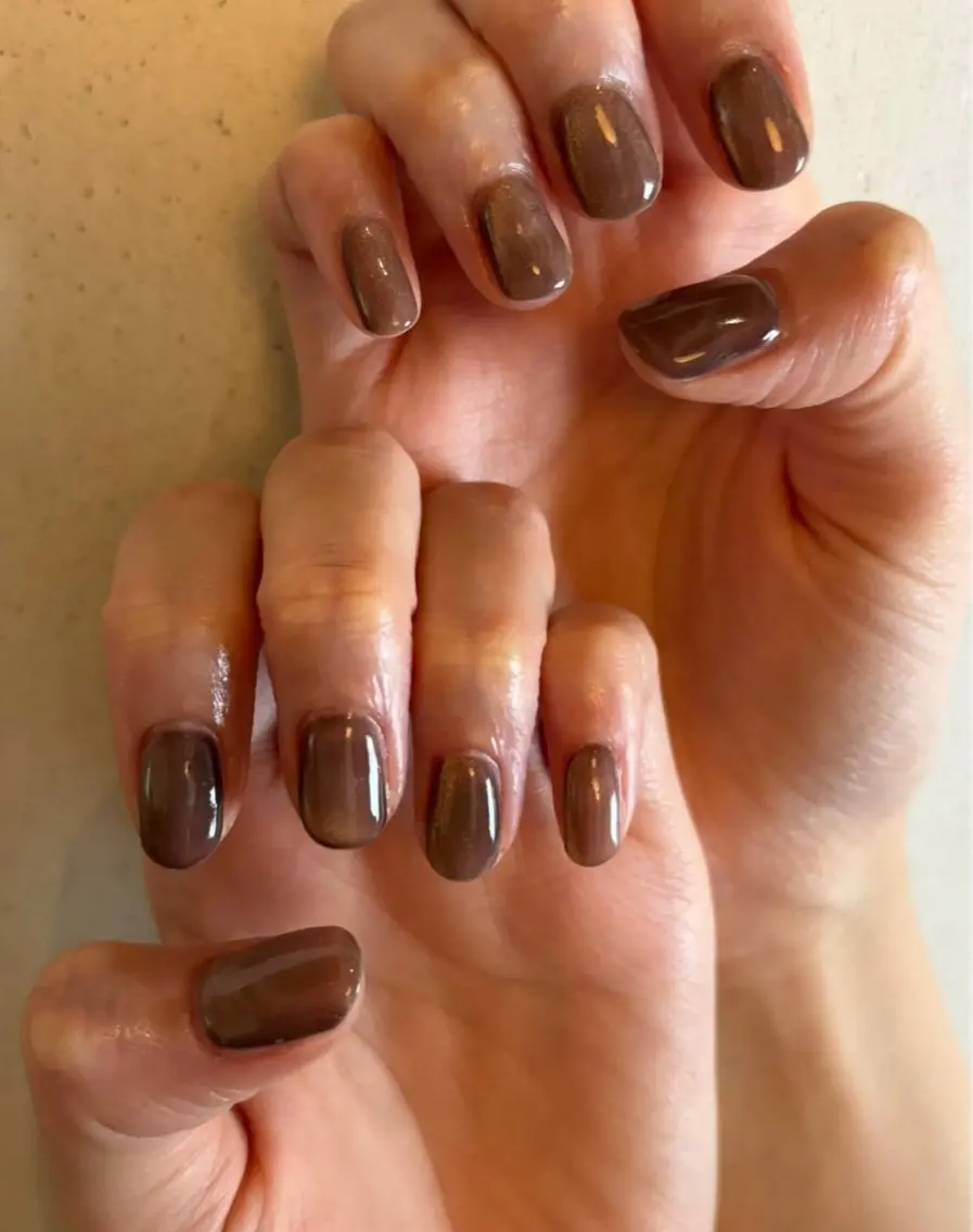 ネイル ワンカラーネイル ショートネイル Luxe 燕三条店 NATSUKIのネイルデザイン