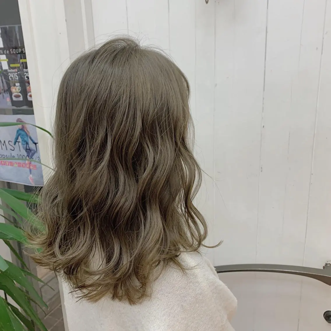 ミディアム カラー ベージュカラー オリーブベージュ カット ヘアカラー ヘッドスパ 🌿大人かわいいヘア 🌿Ayahaのヘアスタイル