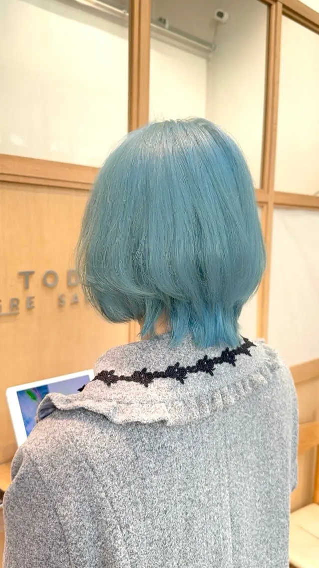 ショート カラー カット ヘアカラー トリートメント 🦋透明感カラー /ケアブリーチ🦋のヘアスタイル