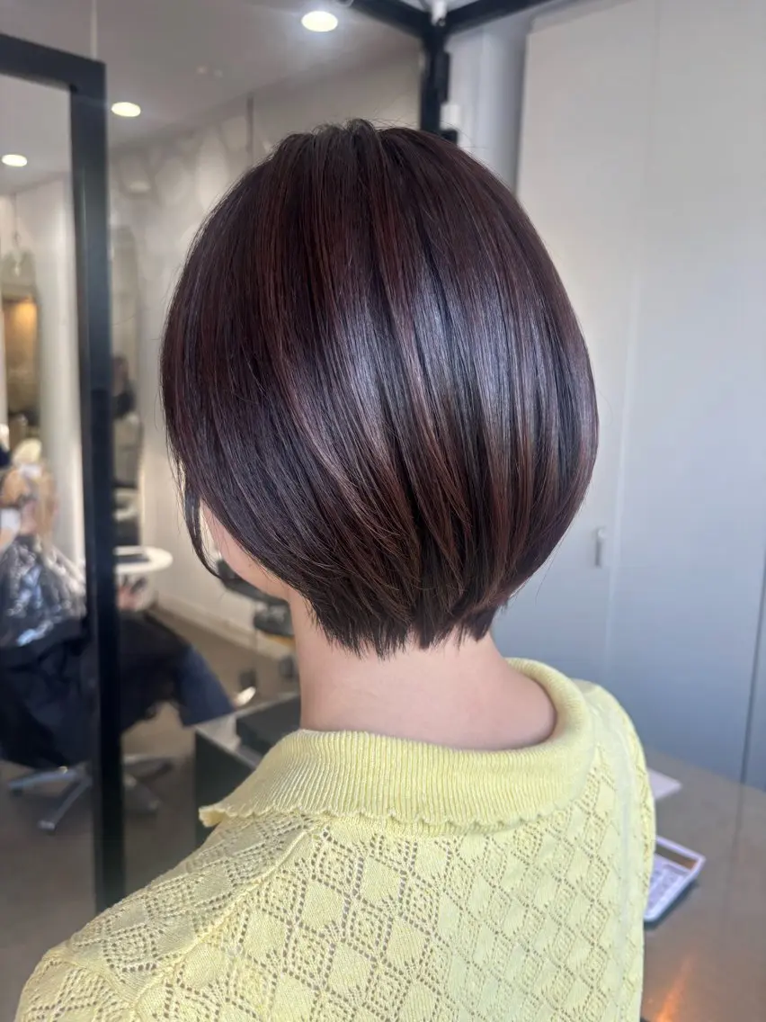 ショート カラー ボブショートカラー ✂️ツムギ♡のヘアスタイル