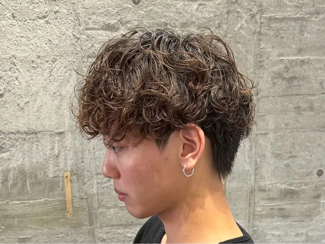 ショート パーマ メンズ 朝ラクパーマ 【SENA】のヘアスタイル