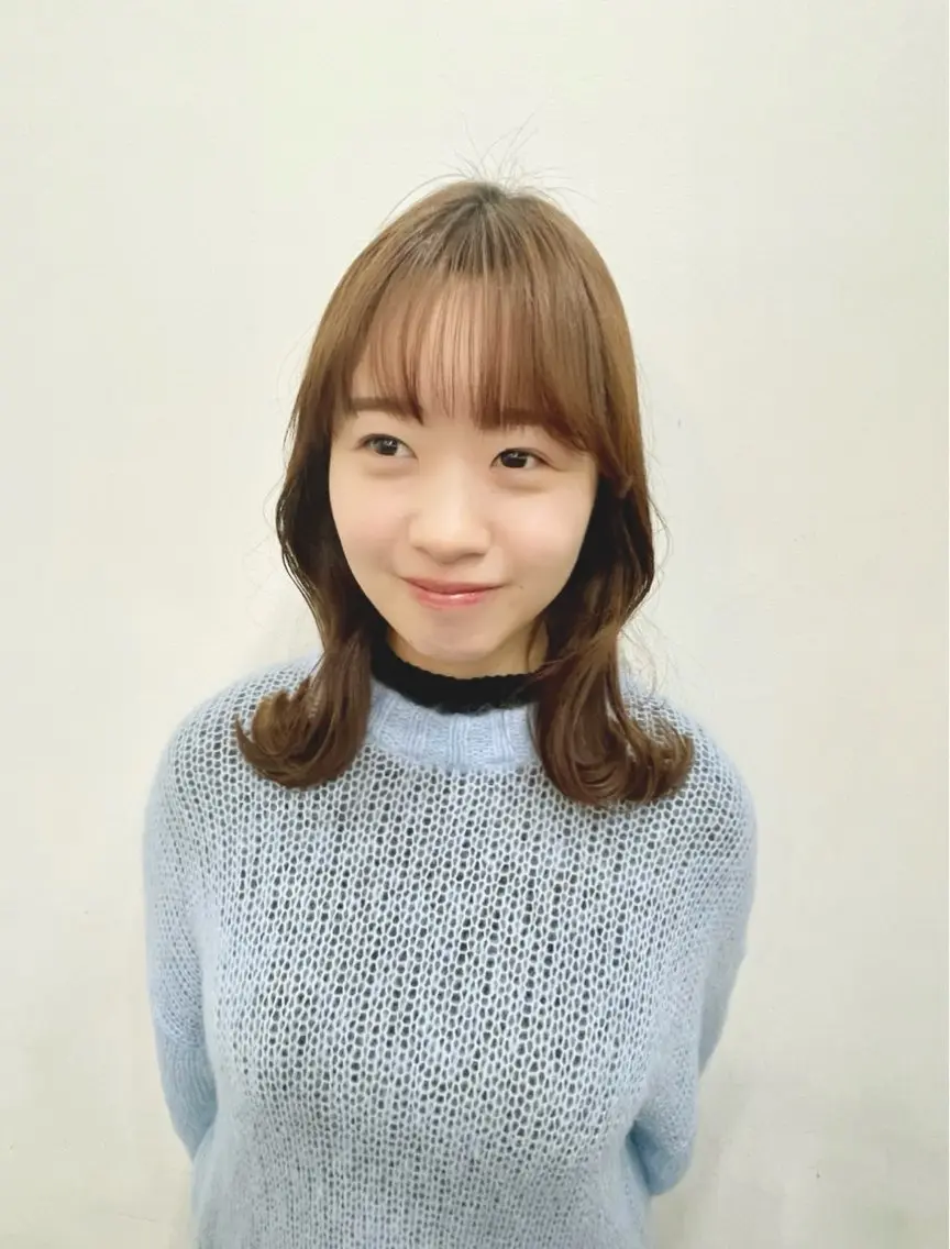 ミディアム 韓国風ヘア 五藤 🍀壽野のヘアスタイル
