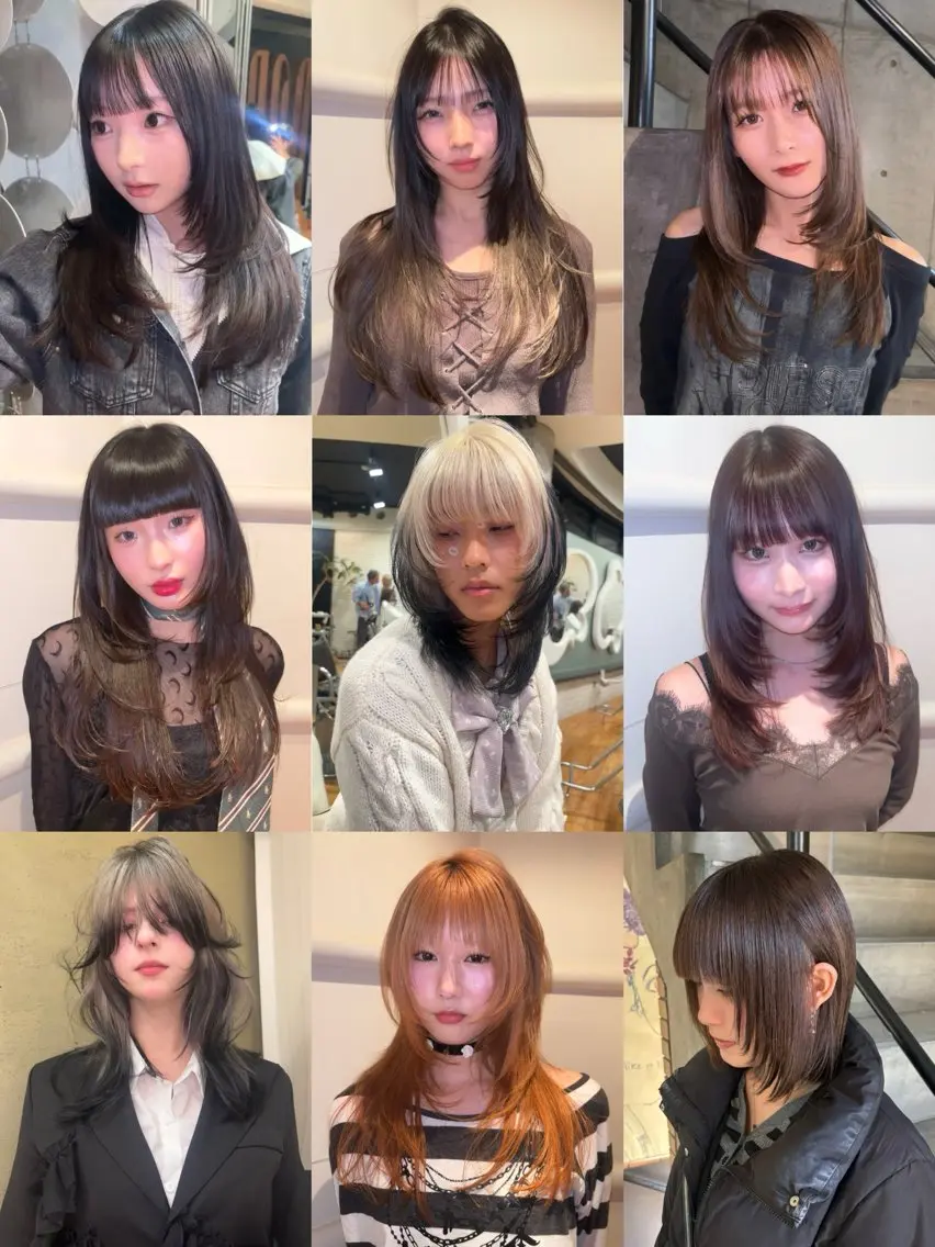 レイヤーカットの写真