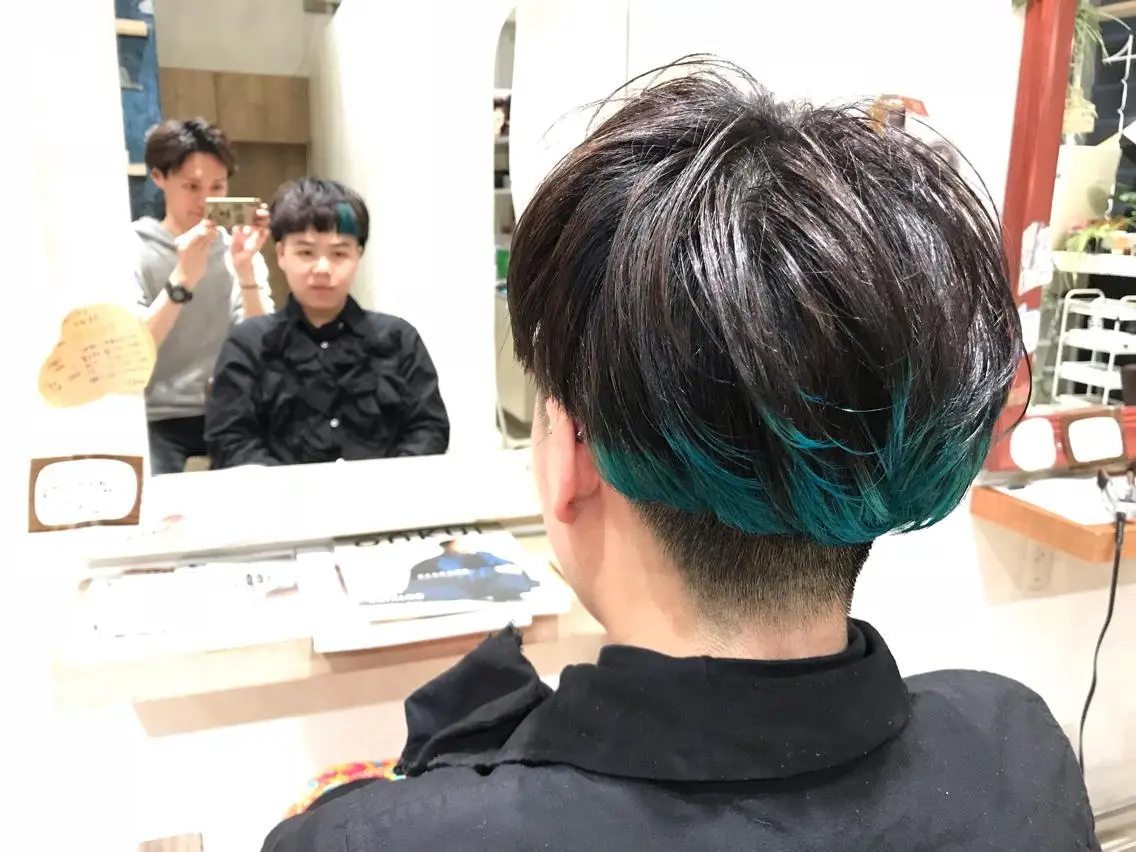 ショート カラー メンズ指名多数!! 田島史也のヘアスタイル