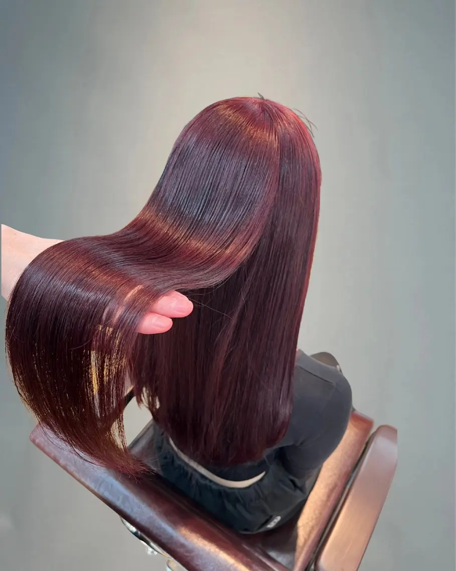 ロング カラー ヘアカラー トリートメント ヘッドスパ 《髪質改善 UN BLEACH》のヘアスタイル