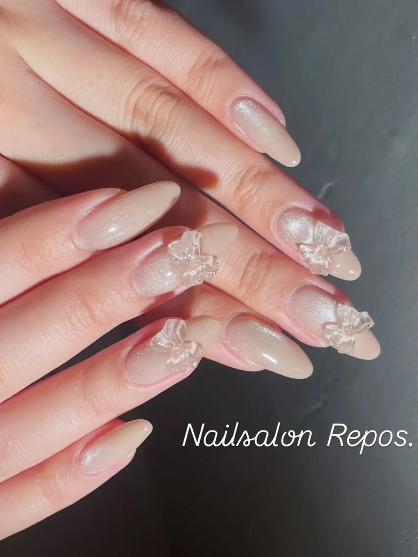 ネイル ハンドネイル Rika🌼 シンプル•マグネットのネイルデザイン