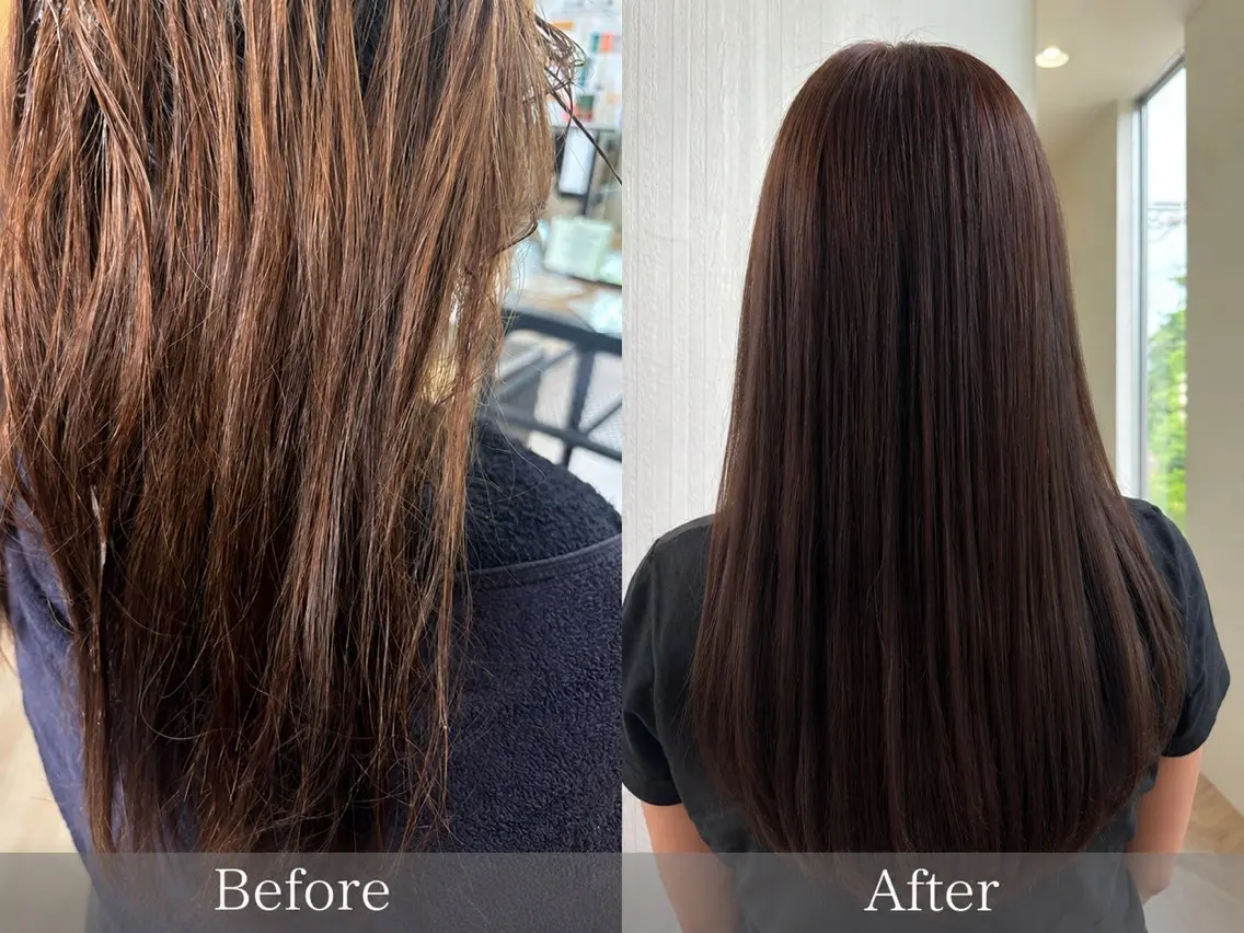 ロング ヘアカラー 堺田 瑠果のヘアスタイル