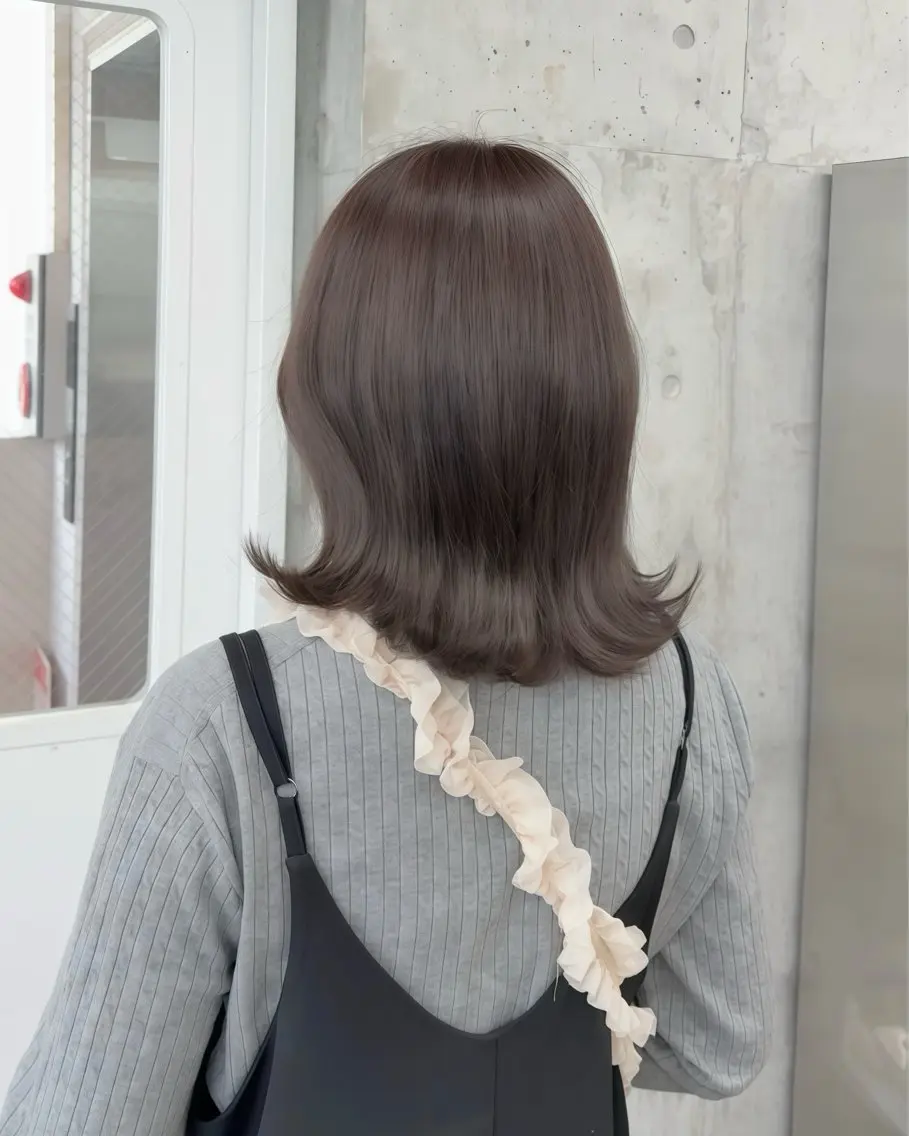 ミディアム カラー グレージュ ラベンダーカラー ラベンダーグレージュ ラベンダーグレー カット ヘアカラー トリートメント 高橋大樹/グレー ジュ/ブリーチなしのヘアスタイル