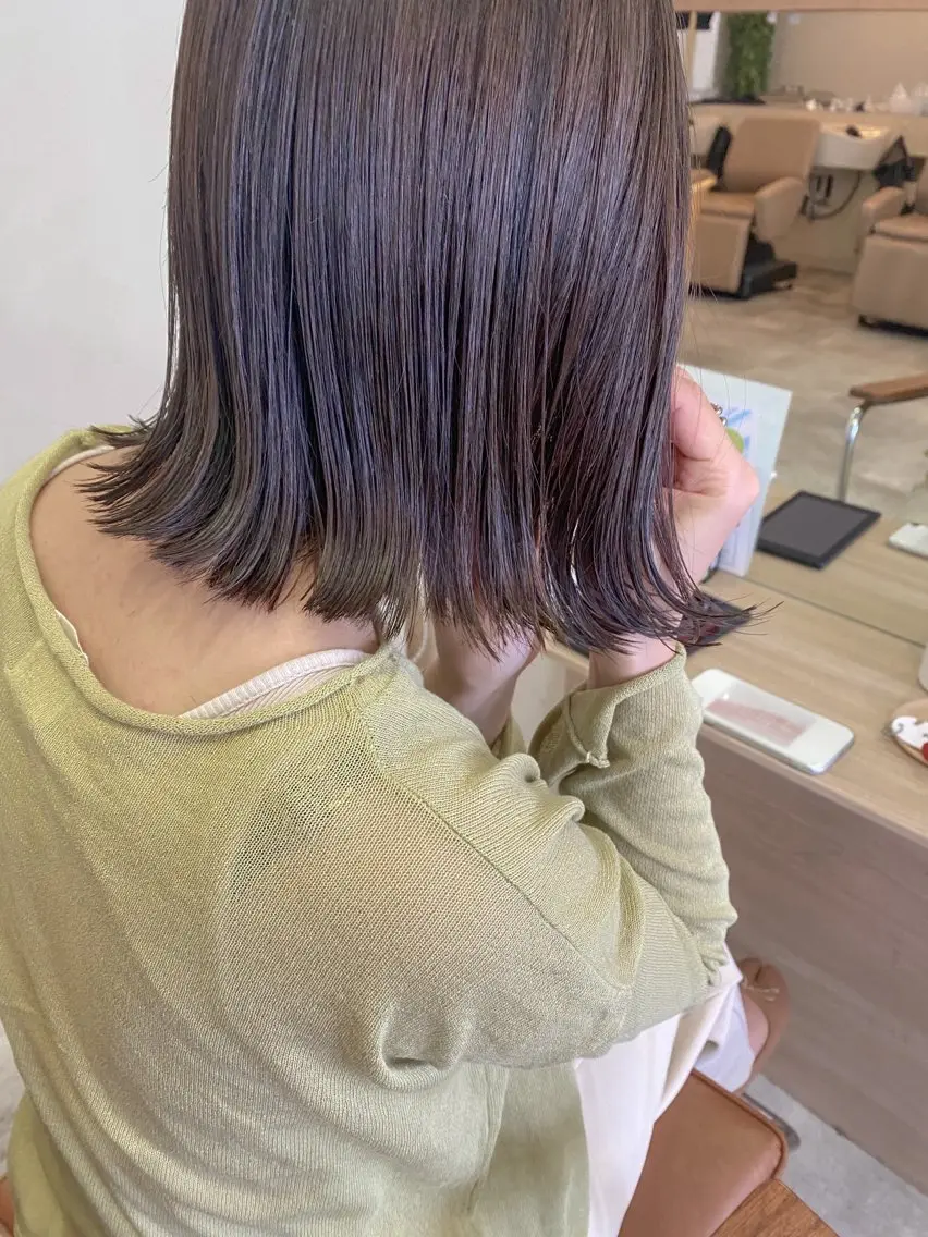 ミディアム カット トリートメント ヘッドスパ 安村 葵稀のヘアスタイル