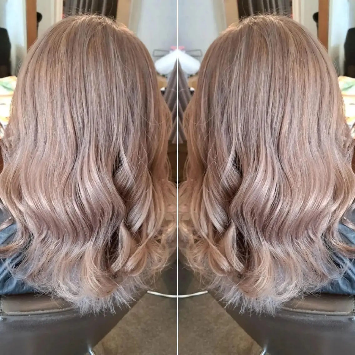 カラー ブリーチ グラッド ヘアーのヘアスタイル