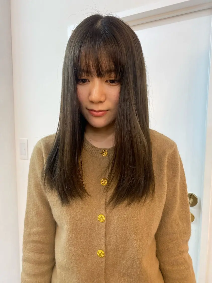 セミロング カラー ichika/福岡 /透明感カラー🤎のヘアスタイル