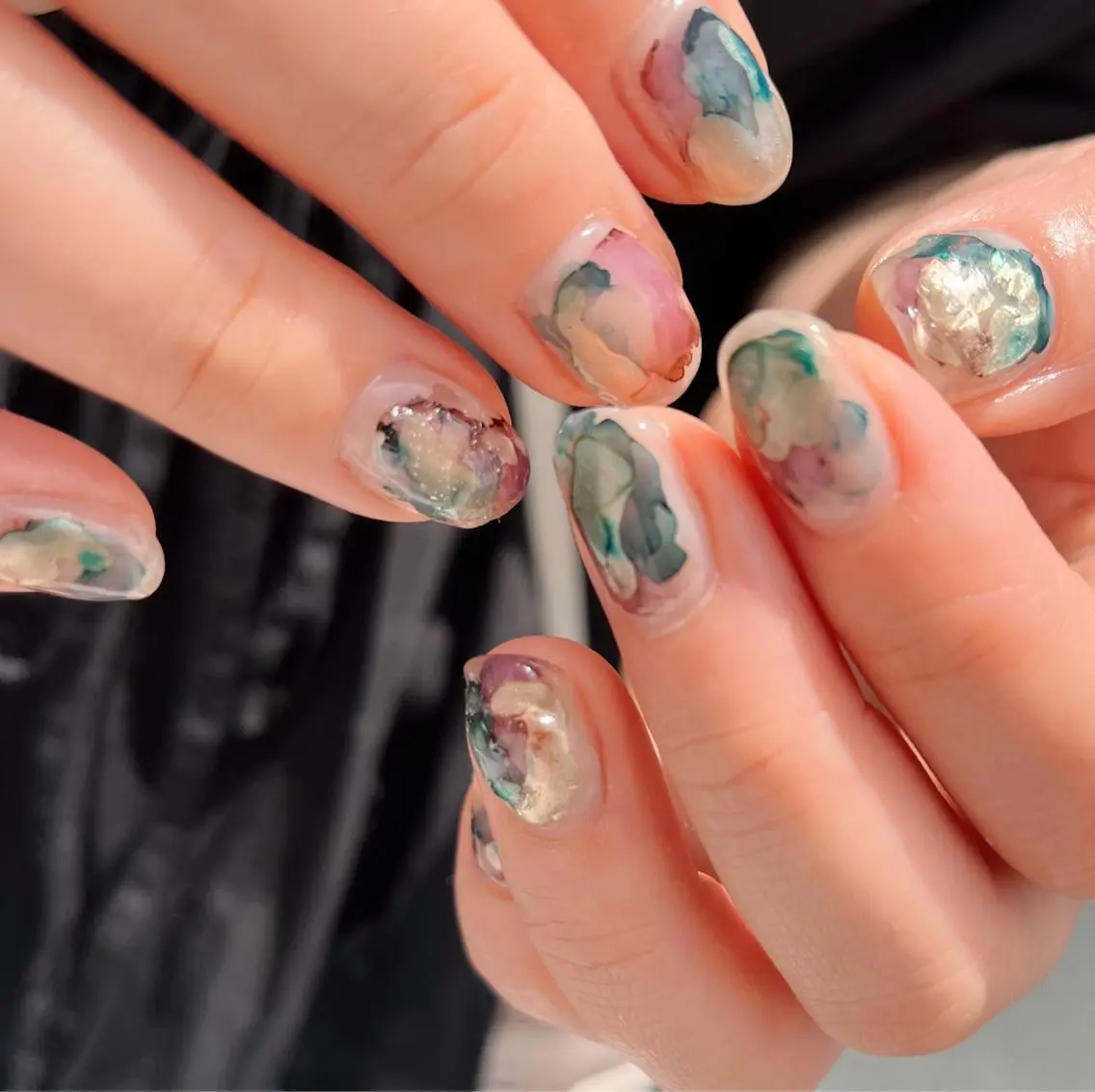 ネイル ニュアンスネイル ぷっくりネイル & BE nail アンドビーネイルのネイルデザイン