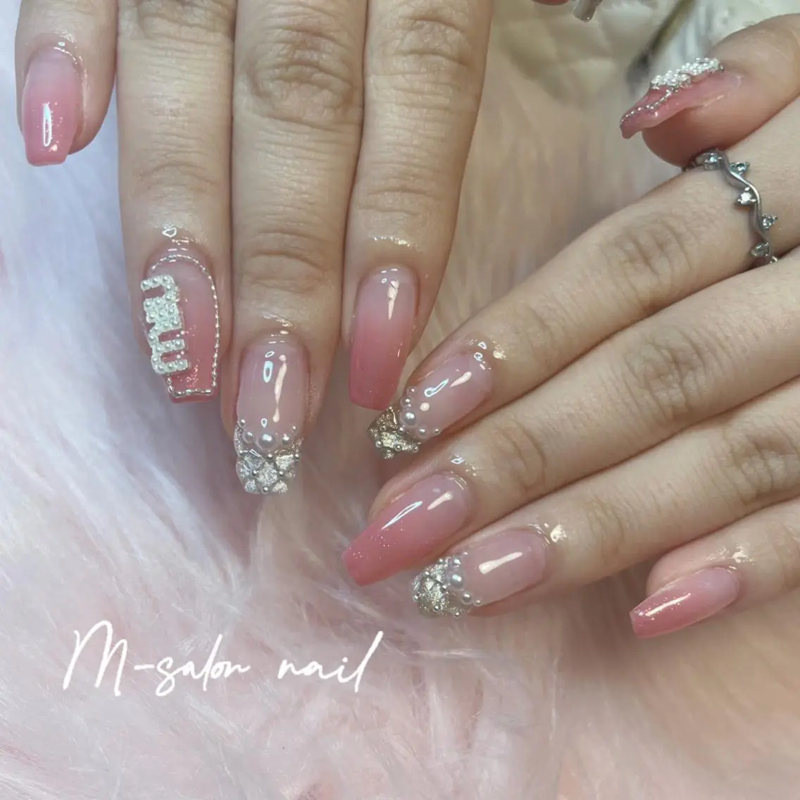 ネイル ハンドネイル 韓国/網紅/パーツ M-salonのネイルデザイン